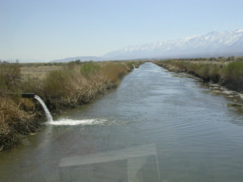 Groundwater is pumped directly into the Los Angeles aqueduct.