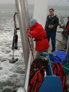 sampling aboard the rachel carson