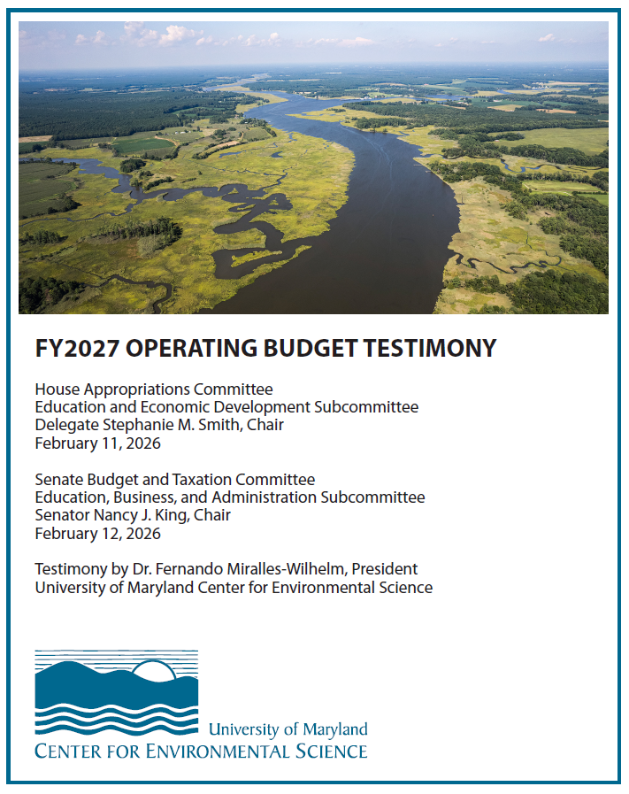 FY2027 Budget Testimony Cover