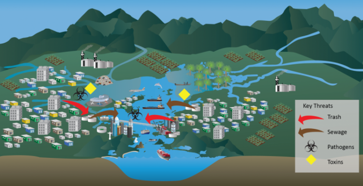 Guanabara Bay conceptual diagram Guanabara Bay conceptual diagram