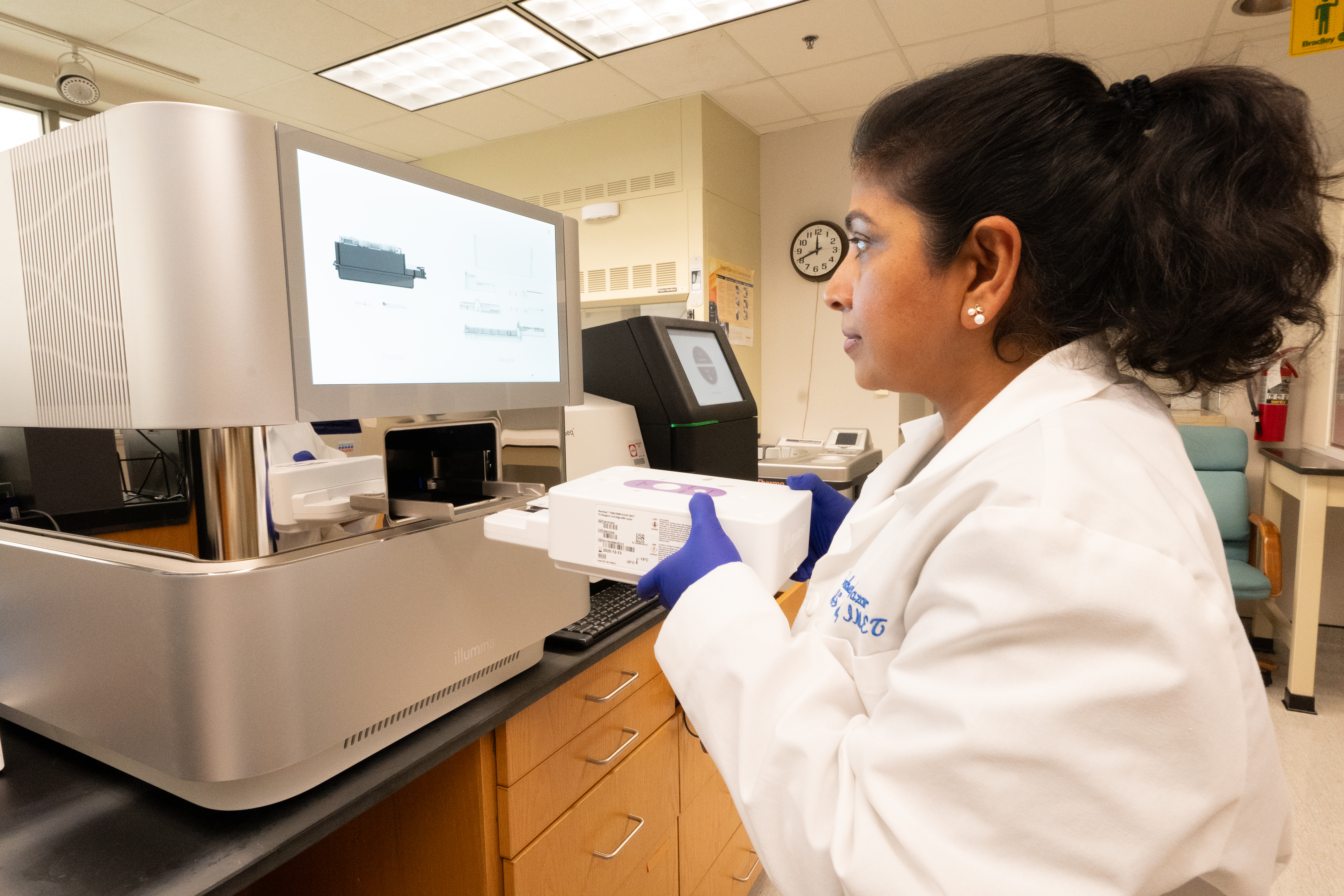 Woman using Bas Lab Instruments