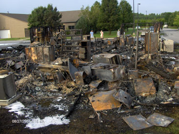hpl eic destoyed by fire