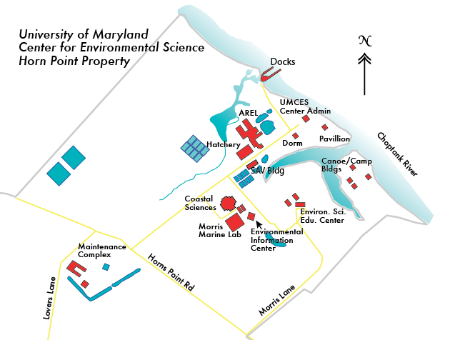 Horn Point Campus Map Horn Point Campus Map