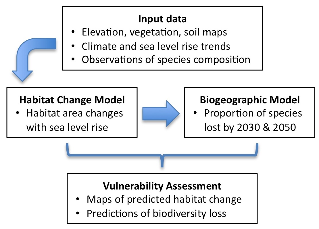 Diagram of the important components of the modeling framework