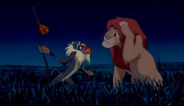 Image of scene from the Lion King