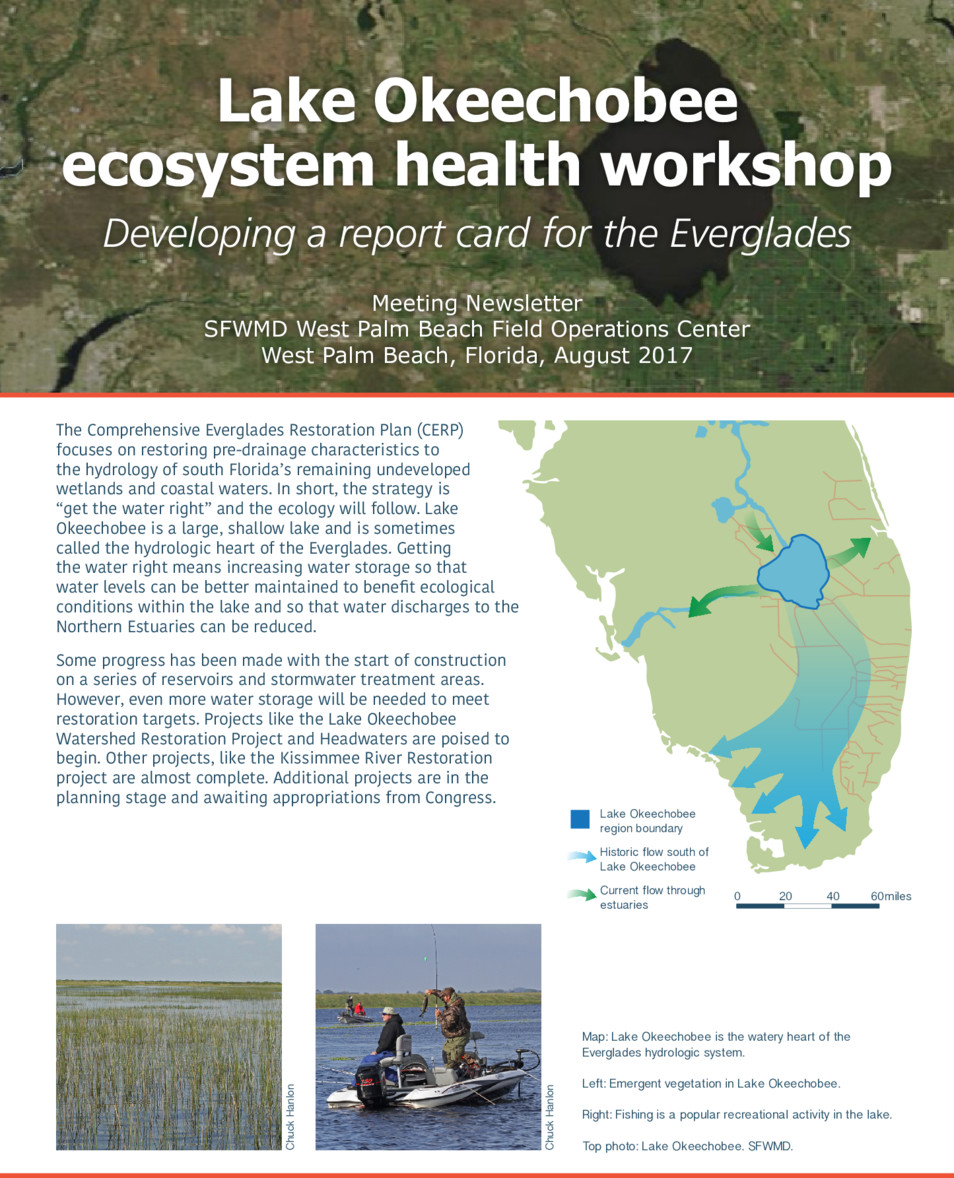 Lake Okeechobee ecosystem health University of Maryland