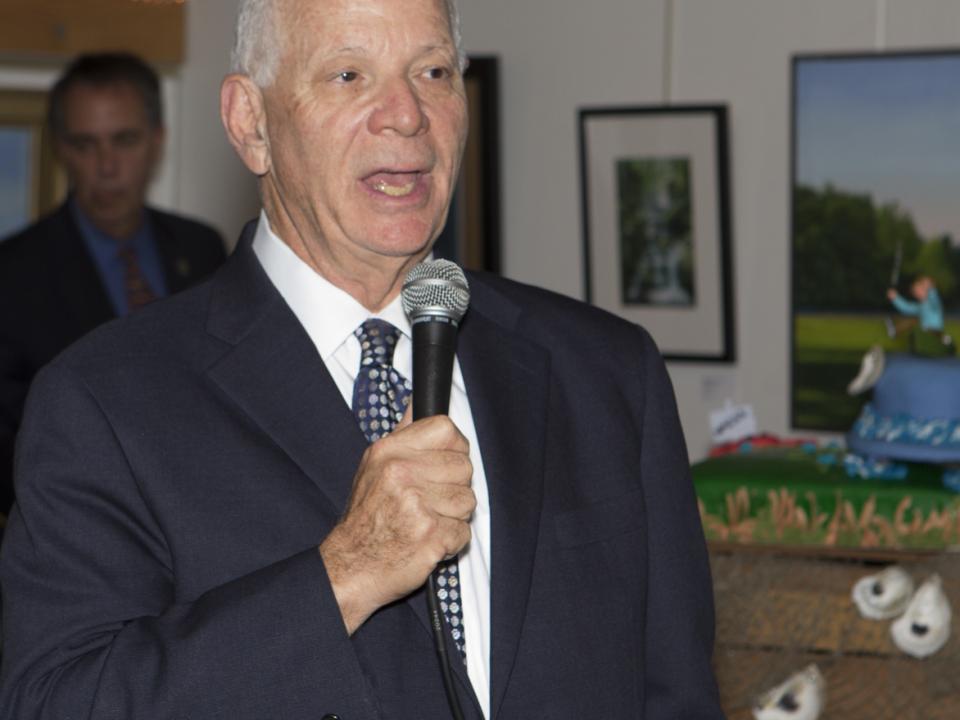 U.S. Senator Ben Cardin; Maryland Secretary of Natural Resources Mark Belton and Maryland Secretary of the Environment Ben Grumbles.