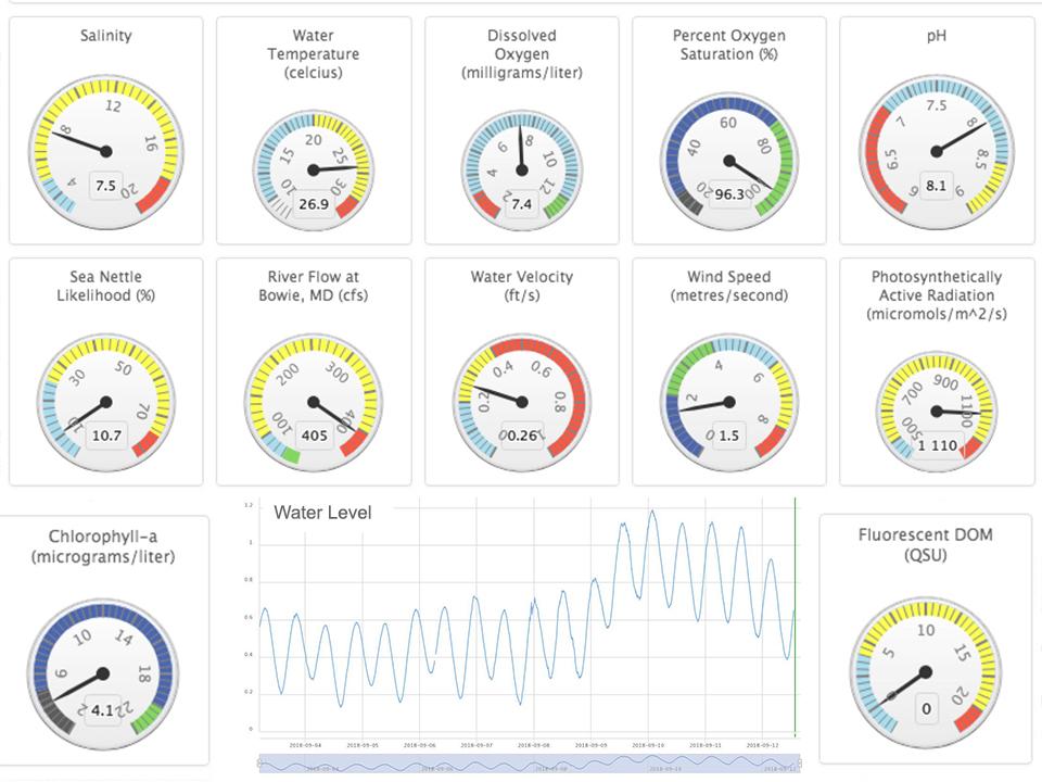 Patuxent Sentinel Dashboard preview