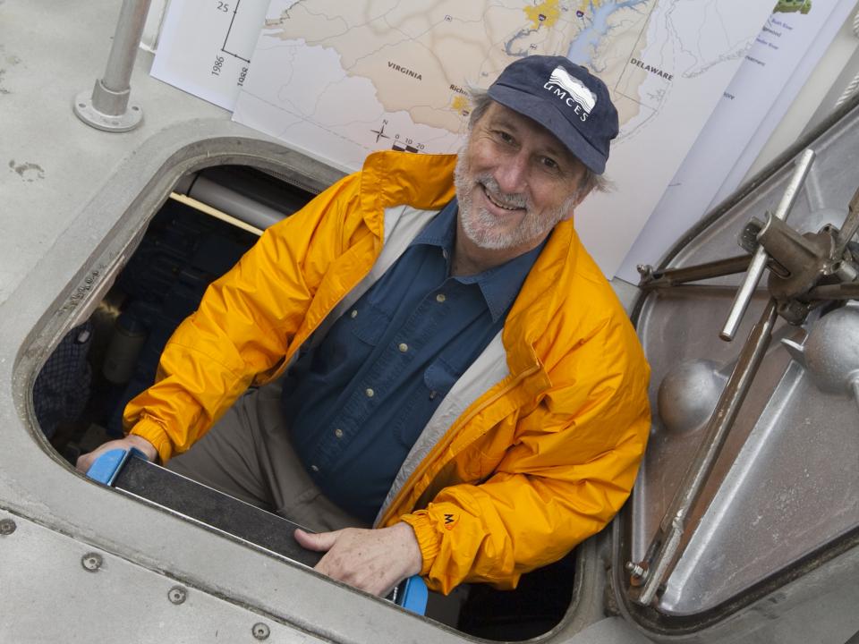 Don Boesch on Rachel Carson research vessel