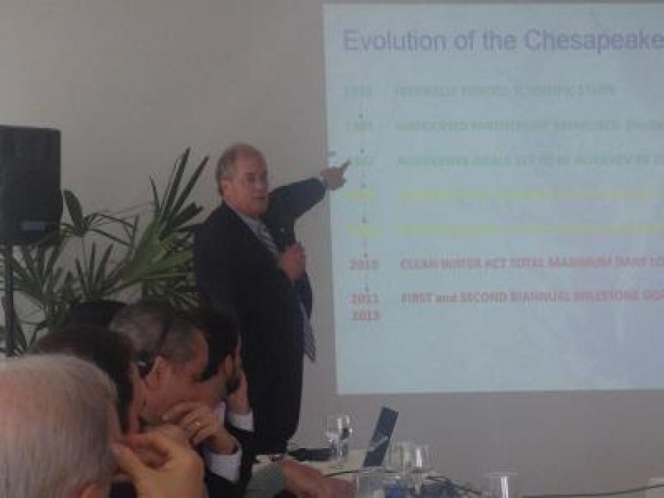 Bob Summers speaking at the meeting in Brazil - July 29, 2014