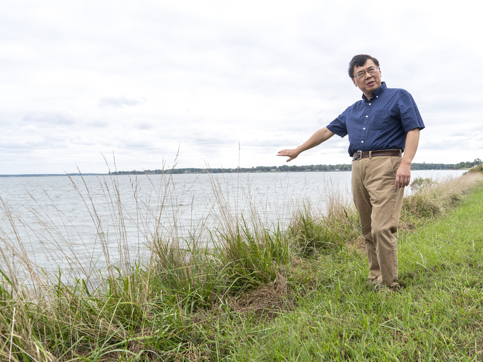 Ming Li on a Coastal Shoreline