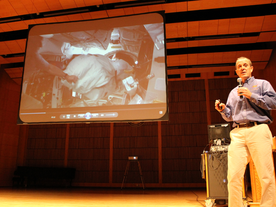 Astronaut Ricky Arnold during Watershed Moments presentation 