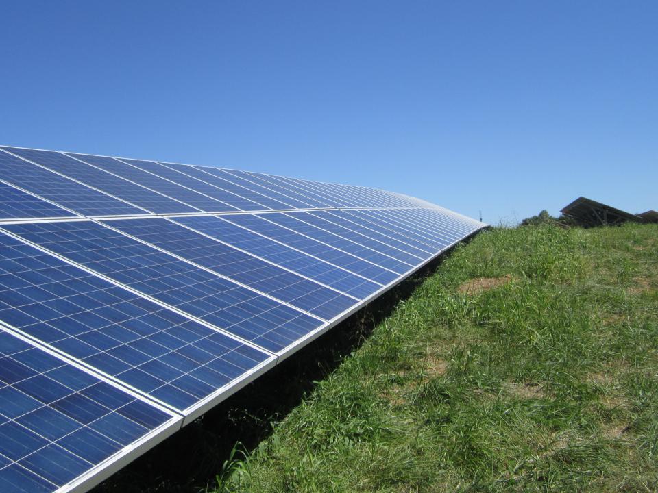 solar panel in a field