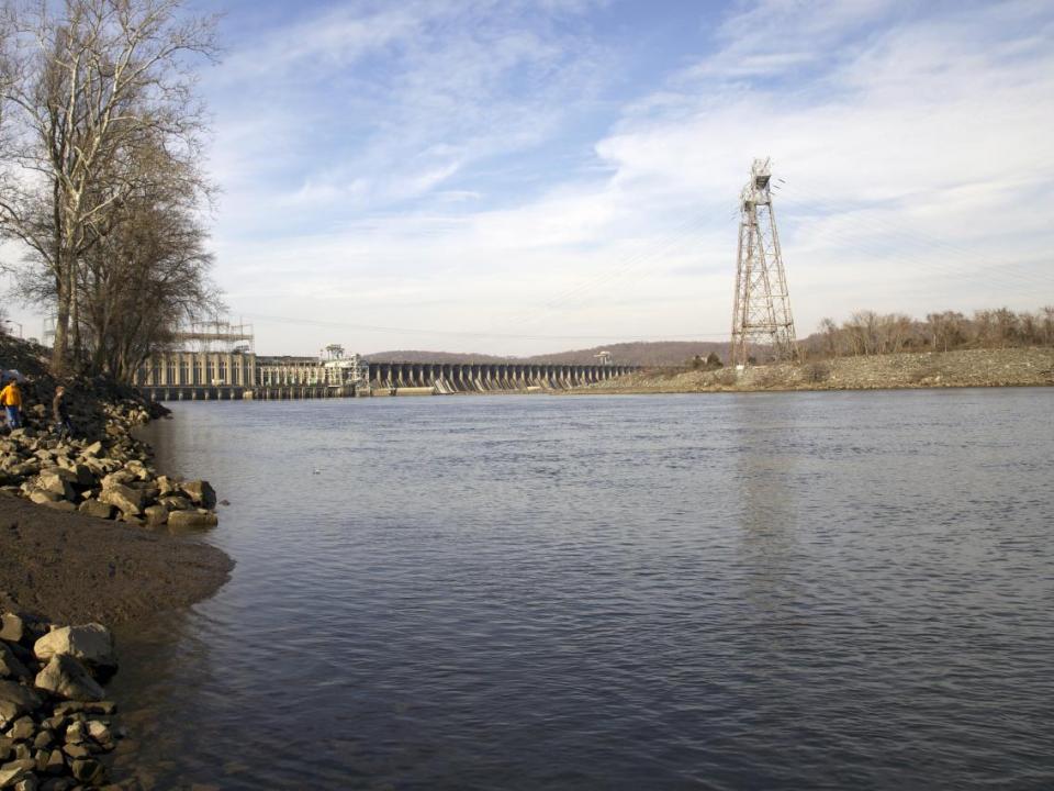 A view of Susquehanna River with Conowingo Dam in the distance. Photo courtesy of Cheapeake Bay Program