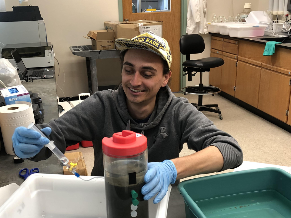 Michael Kalinowski in the Lab