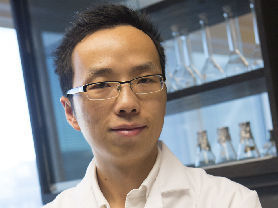 Yantao Li in his lab