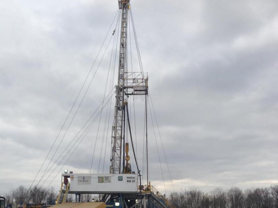 Photo of marcellus shale natural gas well pad