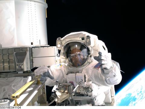 Ricky Arnold at the International Space Station