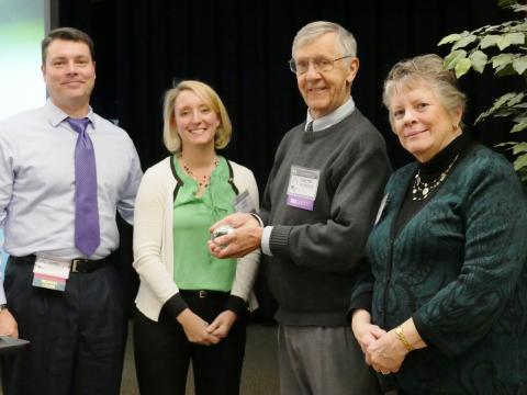 Walter Boynton receives the Carl S. Weber Award.