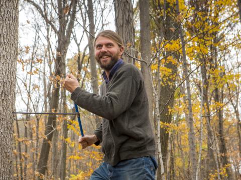 Andrew Elmore wanted to study whether trees in different parts of the continent use different cues to know when to leaf out.