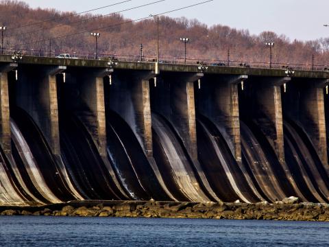 Conowingo Dam in winter