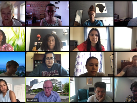 Zoom Screenshot of IMET 2020  summer interns
