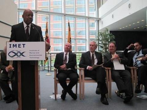 "Stop acting like we're bulletproof" urged Congressman Elijah Cummings at the kick off of a two-day conference on the Chesapeake Bay and human health at the Institute for Marine and Environmental Science at Baltimore's Inner Harbor, May 14-15.