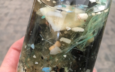 Plastic in a bottle