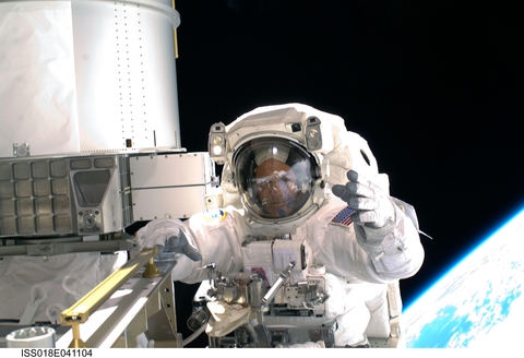 Ricky Arnold at the International Space Station