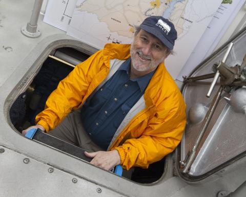 Don Boesch on Rachel Carson research vessel