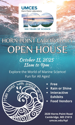 Horn Point Laboratory Open House on October 11 from 11am-4pm