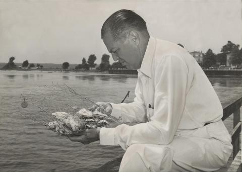 Truitt with oysters