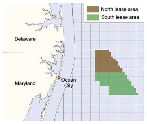 Maryland's proposed wind-power lease zone