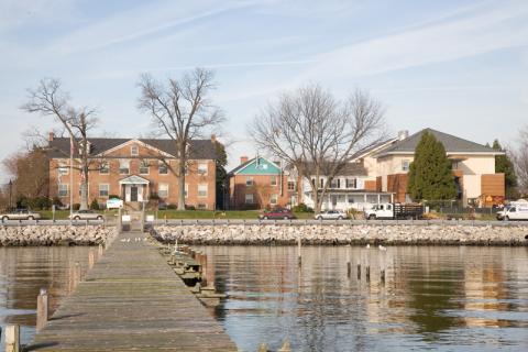 View of Chesapeake Biological Laboratory in Solomons from the water