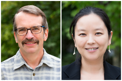 Headshots of Eric Davidson and Xin Zhang 