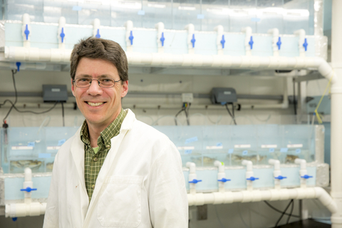 Eric Schott in his lab