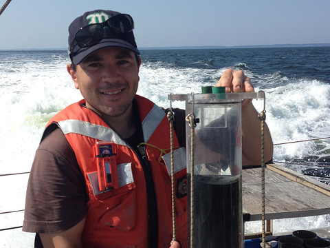 Testing holding equipment on research vessel