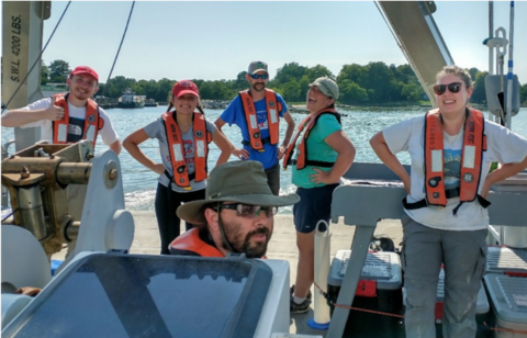 Scientists aboard the R/V Rachel Carson