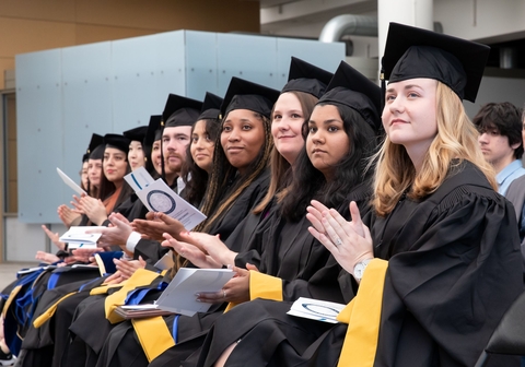 2024 UMCES Graduates at IMET ceremony, Baltimore. Credit: Jill Jasuta.  