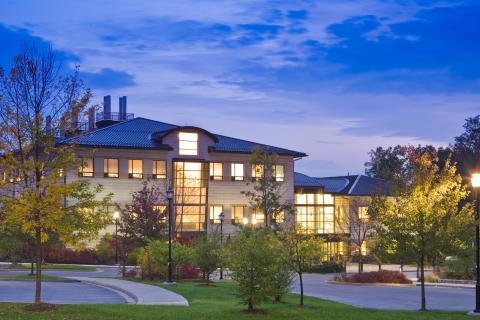 Appalachian Laboratory at night 