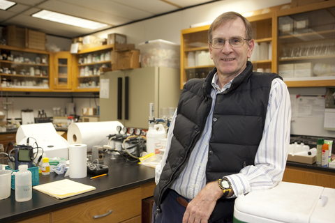 Tom Fisher in his lab