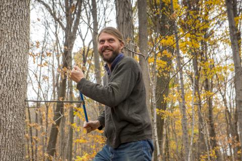 Andrew Elmore wanted to study whether trees in different parts of the continent use different cues to know when to leaf out.