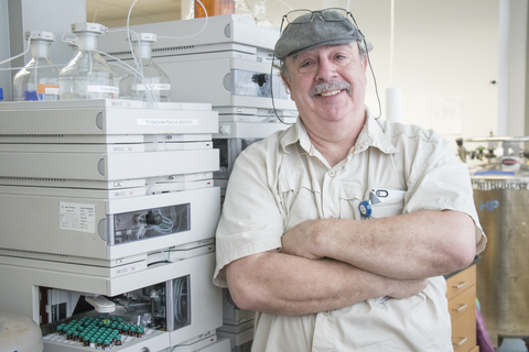 Al Place standing in his laboratory