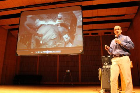 Astronaut Ricky Arnold during Watershed Moments presentation 