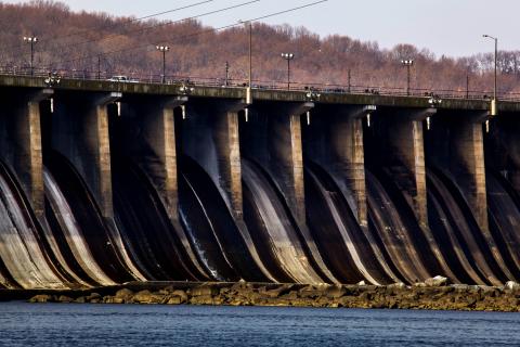 Conowingo Dam in winter