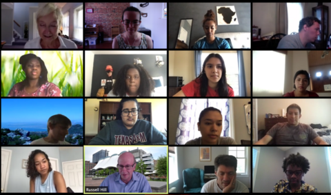 Zoom Screenshot of IMET 2020  summer interns