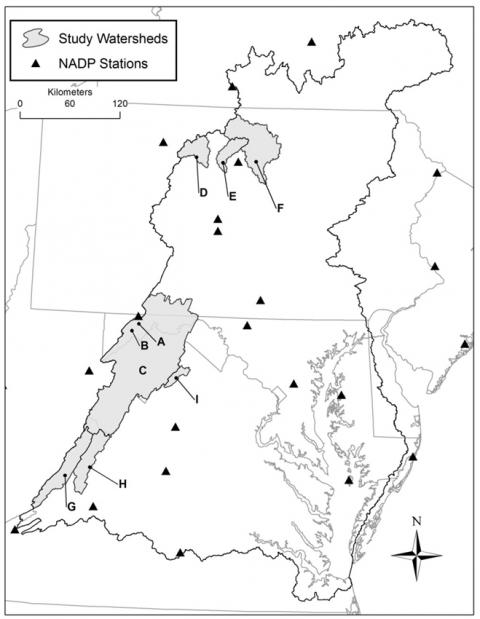 Map of study sites