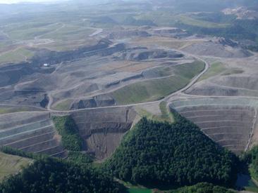 West Virginia's Hobet 21 mountaintop mine. 