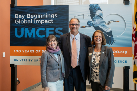 UMCES CBL Centennial event and logo reveal
