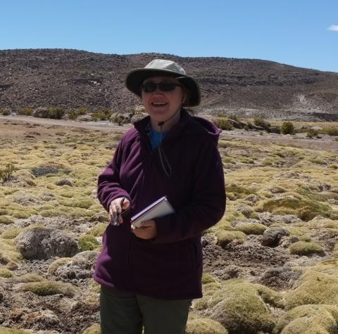 Dr. Claire Jantz in the field 